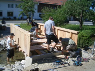 Brückenbau Dorfbach Ascholding